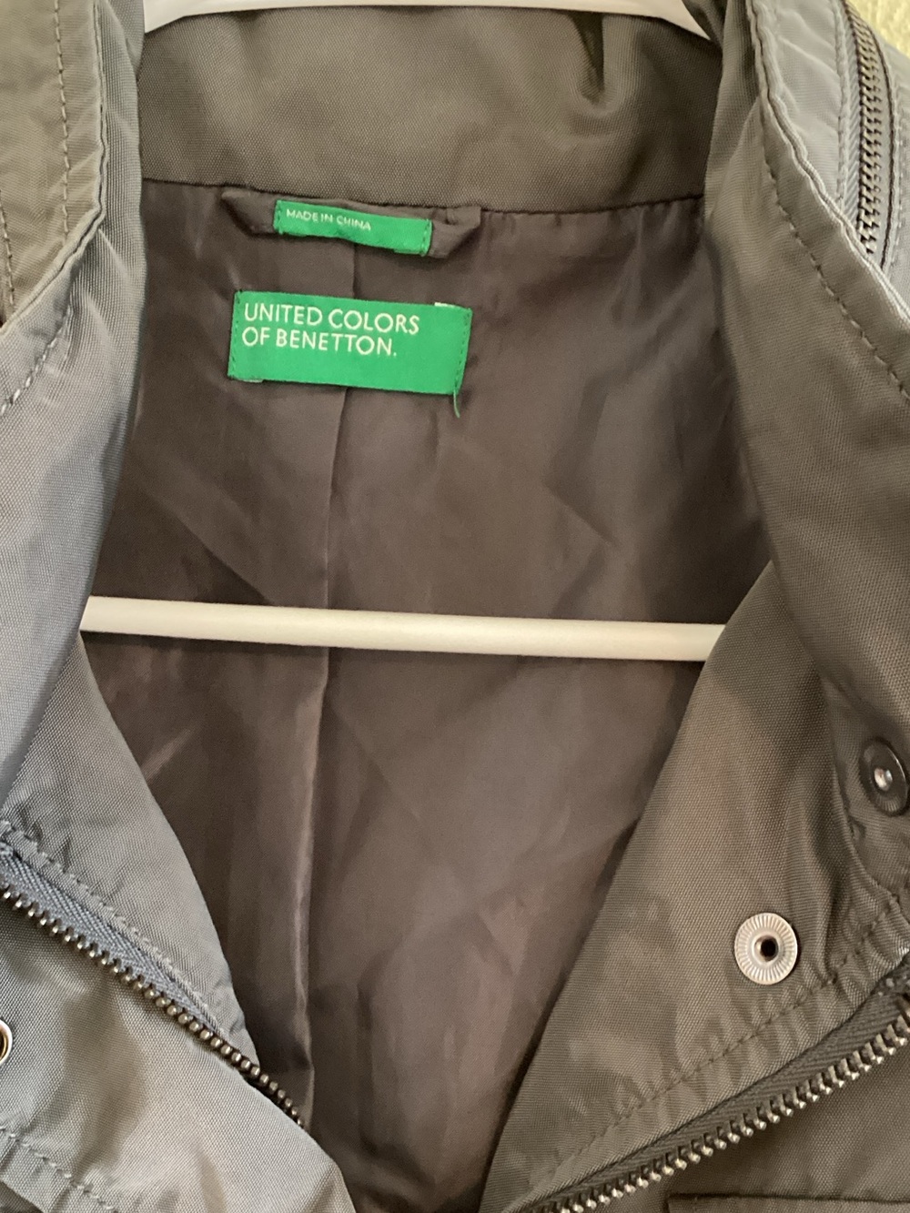 United Colors Of Benetton Womens Charcoal Utility Field Jacket - Picture 3 of 5